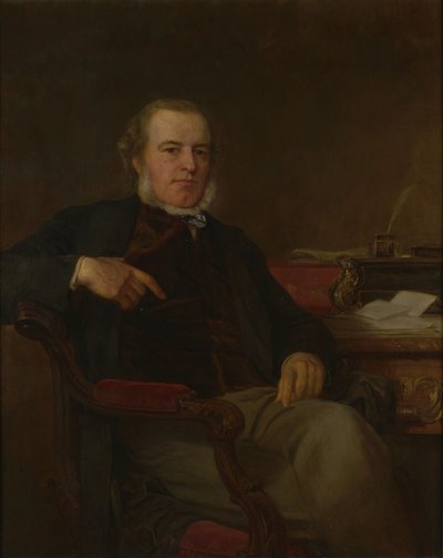 Portrait de Henry Bruce, 1er baron Aberdare, homme politique britannique et secrétaire d